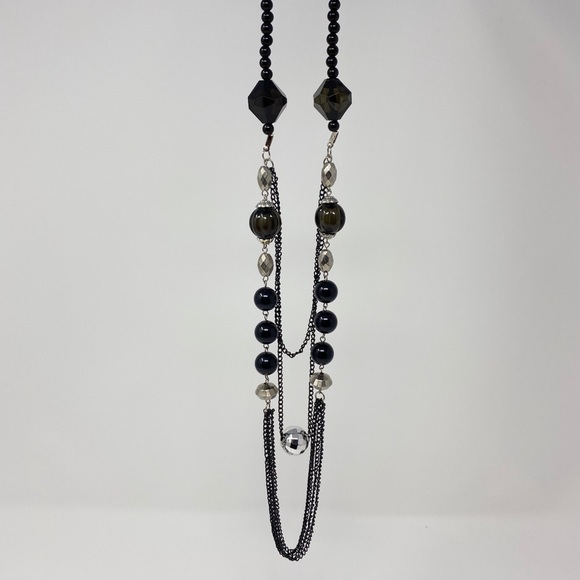 Multi-strand bead and chain necklace - Picture 1 of 2